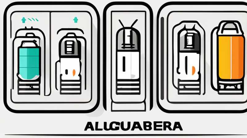 Ilustración de cómo utilizar la aguja de prueba de la batería de almacenamiento de energía