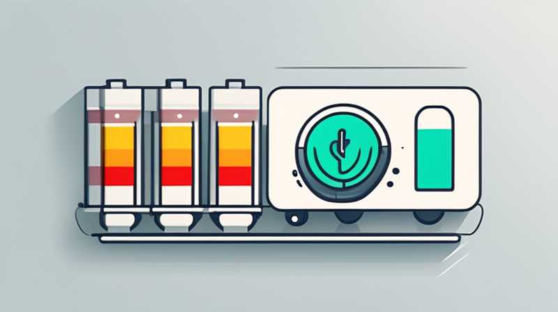 El principio de cómo se descargan las baterías de almacenamiento de energía.