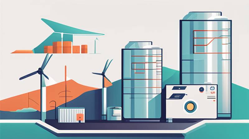 What energy storage does a large-scale power station use?