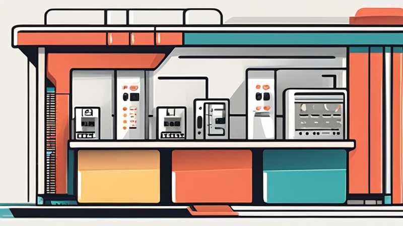 ¿Qué áreas funcionales se dividen en las cabinas de almacenamiento de energía?