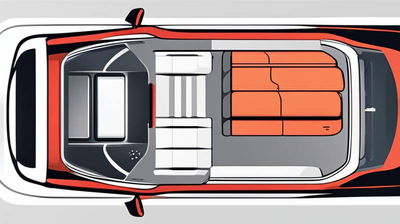How much storage space can the front passenger compartment hold?