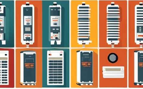 What are the different types of inverters used in industrial energy storage systems?