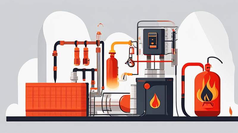 What are the fire safety considerations for industrial energy storage systems?