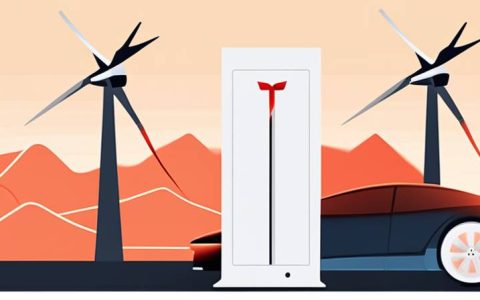 How does the Tesla Powerwall function in combination with wind energy?