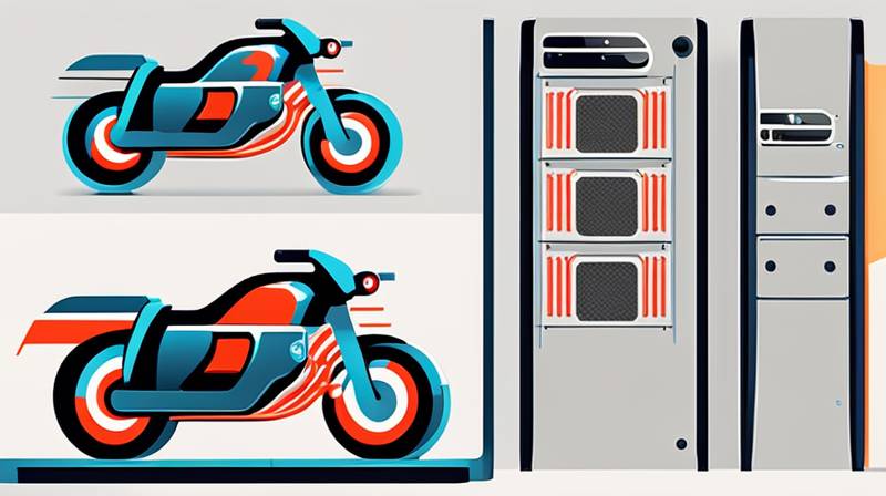 What is the voltage of the motorcycle energy storage coil?