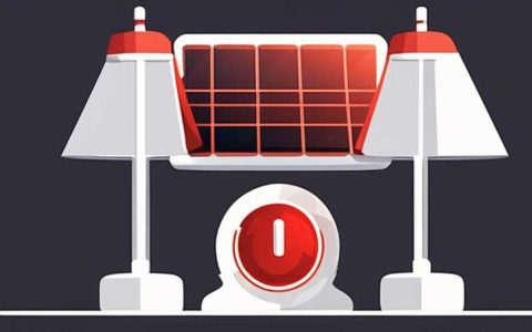 What to do if the red light of the solar lamp is on