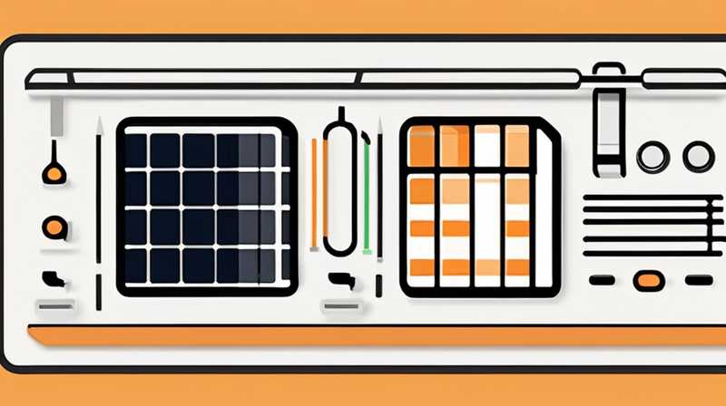 How to install the solar panel output line