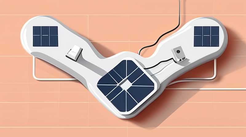 How to connect the USB charging socket to the solar panel