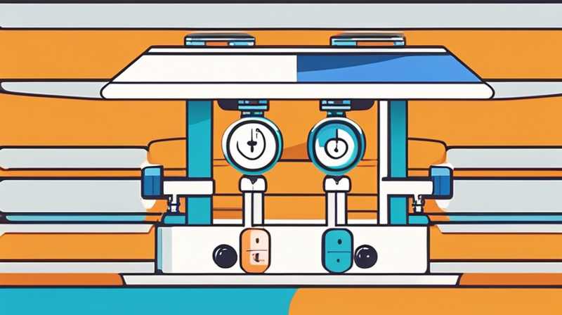 How to use two round valves of solar energy