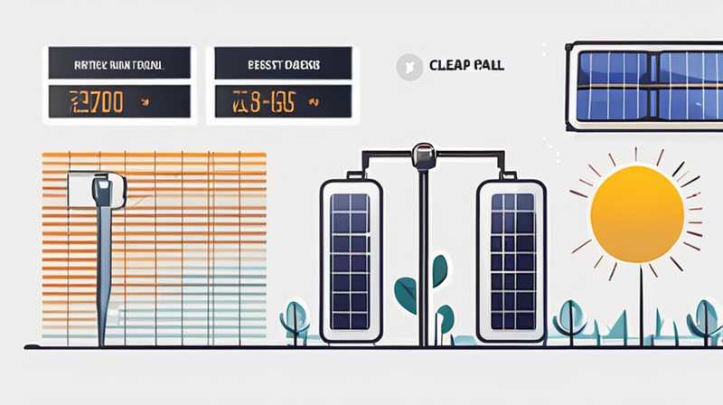 When is the best time to clean the solar panel?