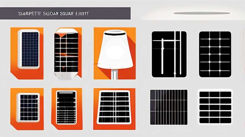 How to disassemble a square solar street light