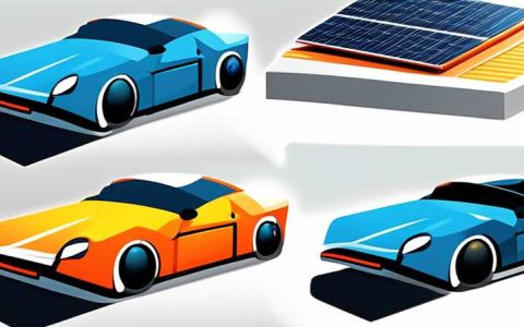 What kind of car is the one with solar panels?