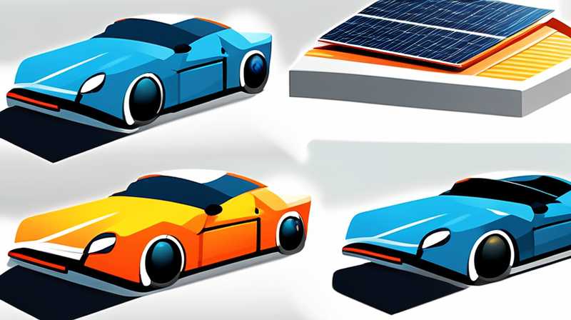 What kind of car is the one with solar panels?