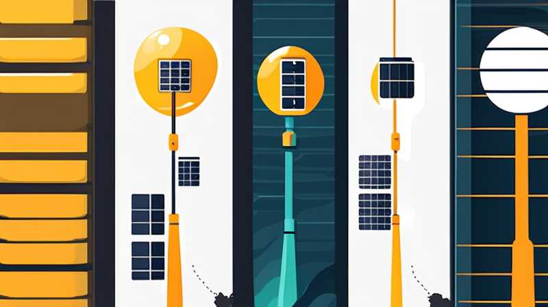 How many watts are solar street lights usually installed?