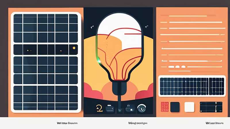 What are the wiring for solar lights?