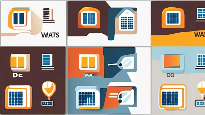 How many watts do home solar panels require?