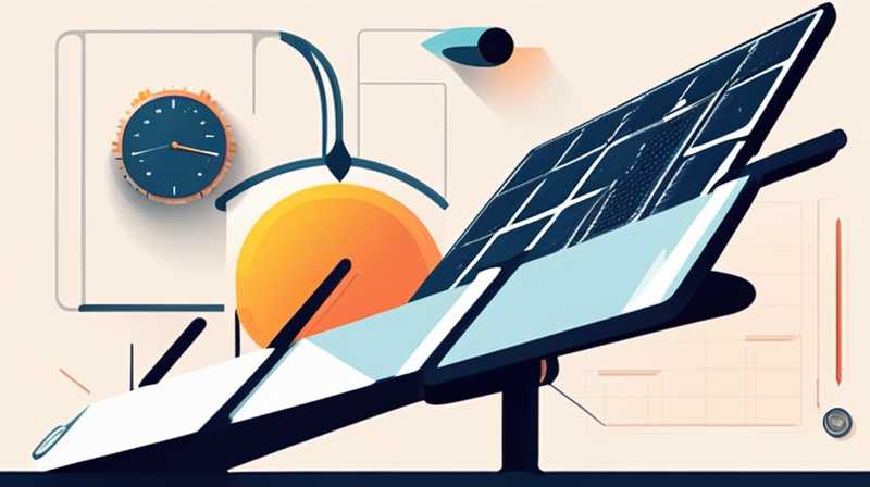 How to adjust the time of solar instrument