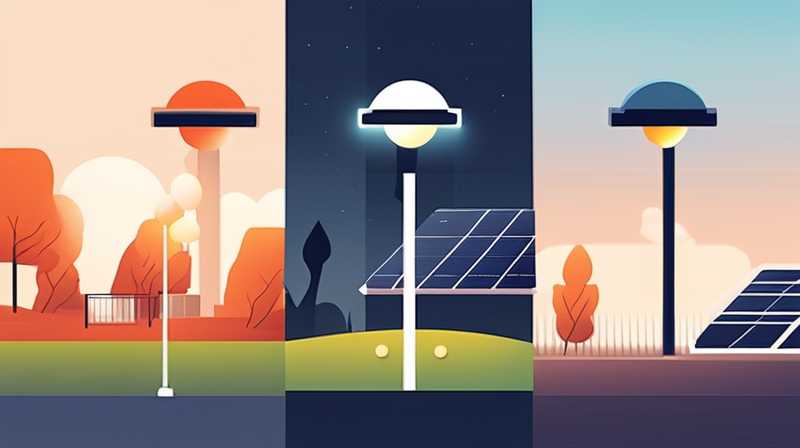 How to charge solar street lights at night