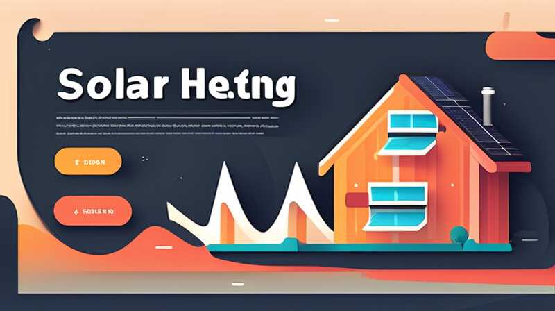 How much electricity does solar heating use in a day?