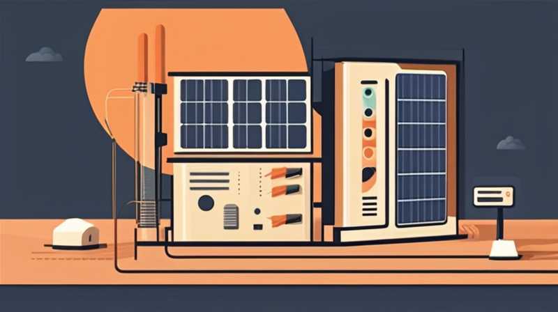 How does the solar power plant work?