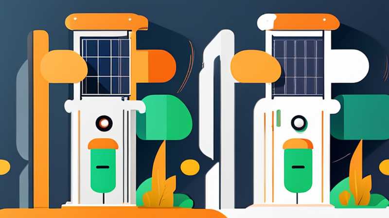 How to view solar street light charging