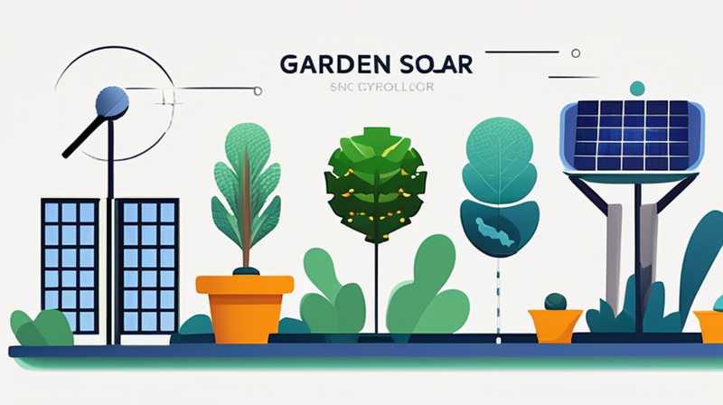 How to control garden solar lights