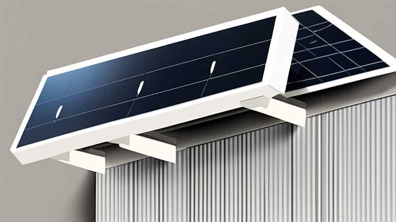 How to install wall mounted solar panels on guardrails