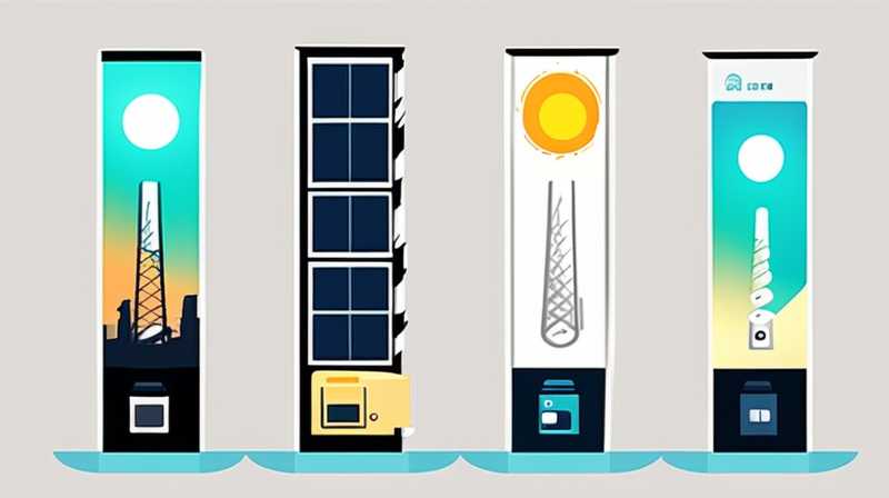 How does solar energy activate street light batteries?