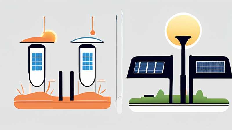 What is the power of urban solar street lights?