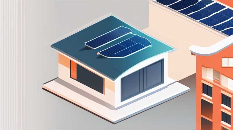 How to iron the roof of a building with solar energy