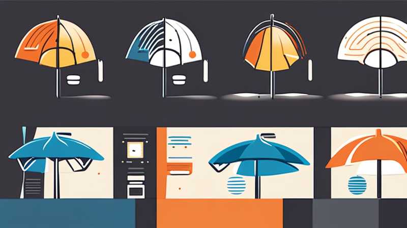 How to turn off the outdoor solar umbrella light