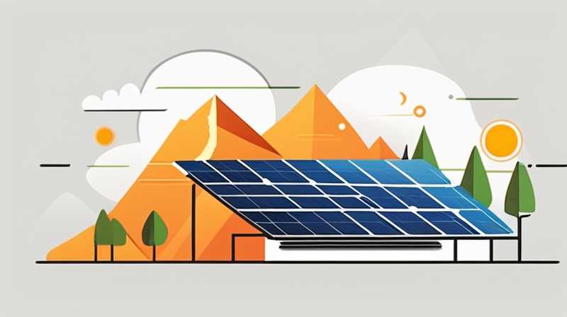 How to install solar photovoltaic panels on the mountain