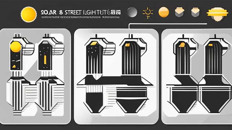 How to connect B and S of solar street light