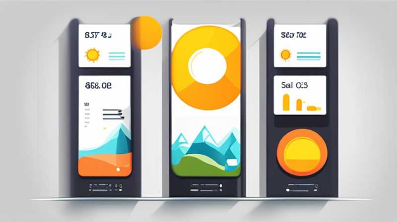 How to use solar powered display