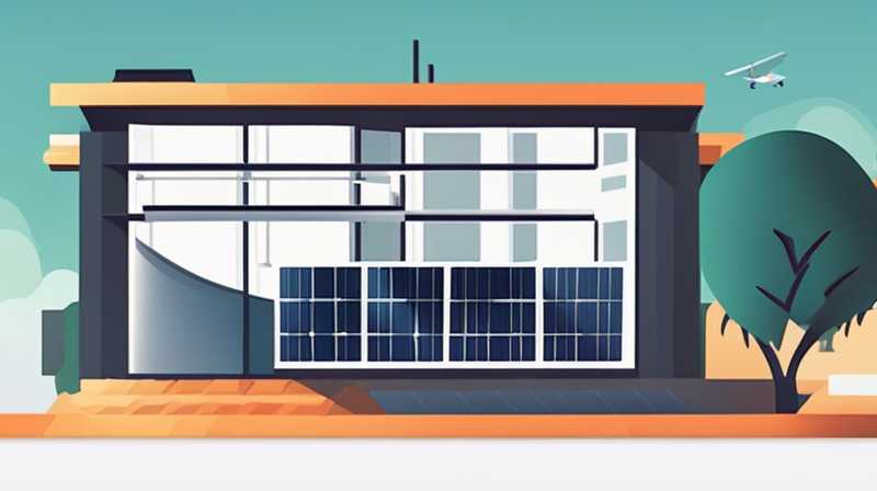 Where should solar panels be installed in a bungalow?