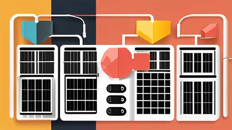 How to connect the male and female plugs of solar panels