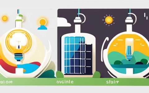 How much electricity does solar light produce for 8 hours?