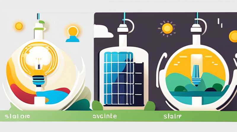 How much electricity does solar light produce for 8 hours?