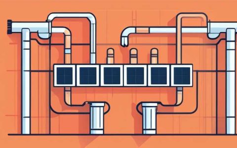 How to connect the pipes of wall-mounted solar panels