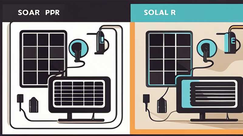 How to use solar power plug-in