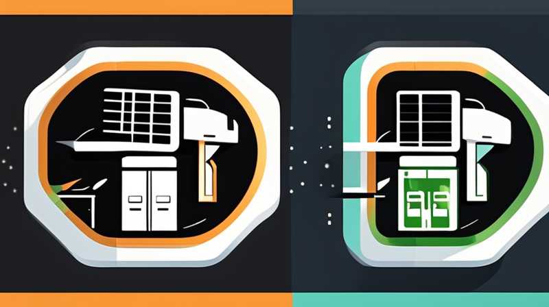 How to switch from solar energy to mains electricity