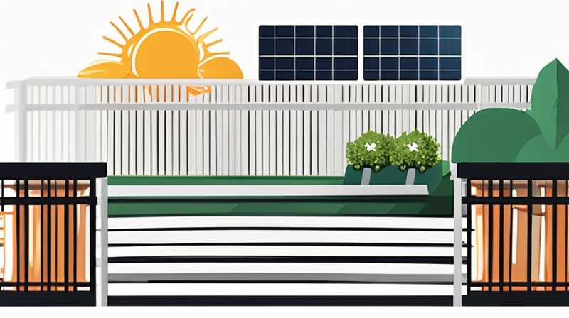 How to install solar lights on garden railings