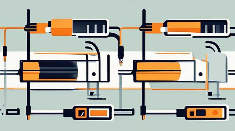 Cómo conectar el cable de doble velocidad de la batería de almacenamiento de energía