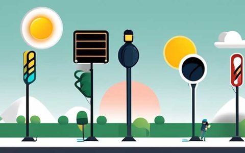 When will the solar LED street light turn on?