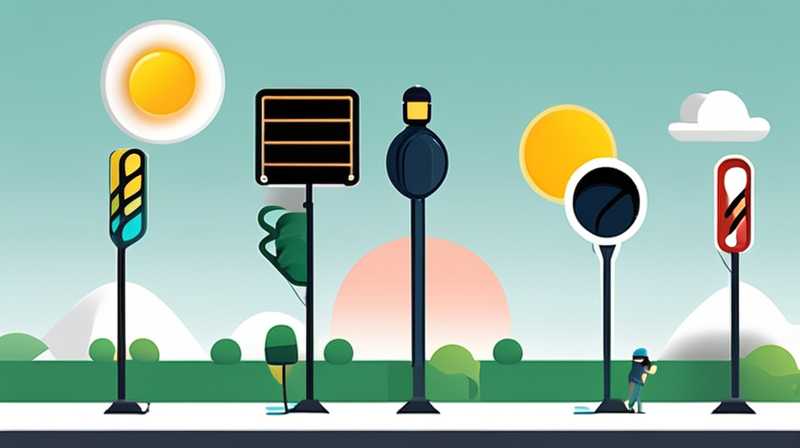 When will the solar LED street light turn on?