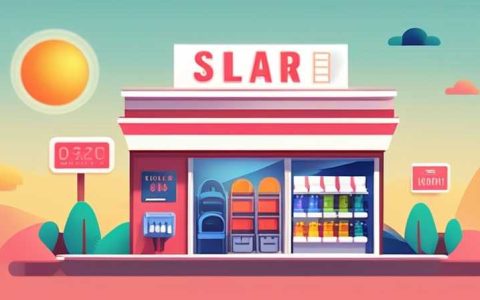 What physical store sells solar lights?