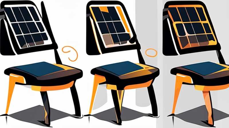 How to charge a solar charging chair