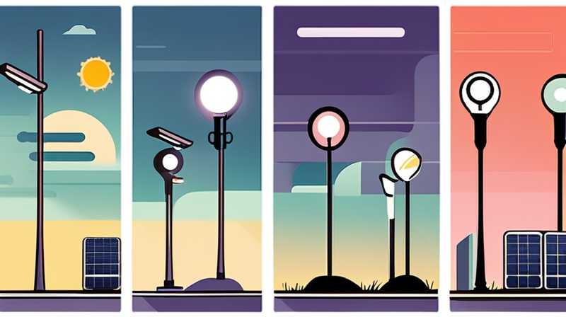 How many watts of solar street lights are used