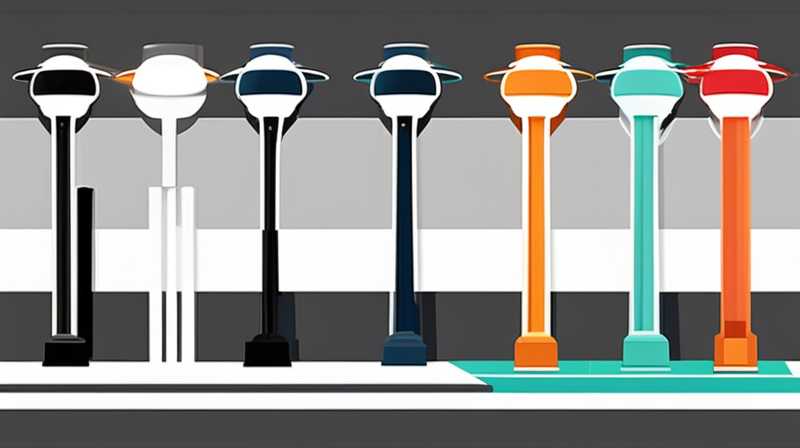 What are the materials of solar light poles?