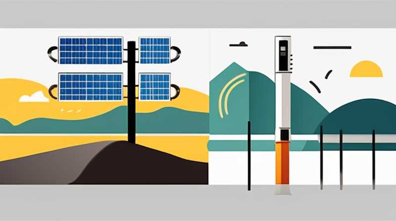 How to install electric pole type solar light